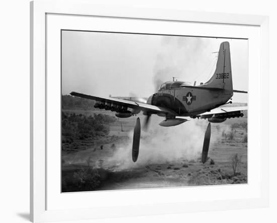 Vietnam War Bombing Run-Horst Faas-Framed Photographic Print