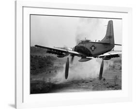 Vietnam War Bombing Run-Horst Faas-Framed Photographic Print