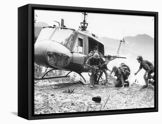 Vietnam War Hamburger Hill US Wounded-Associated Press-Framed Stretched Canvas