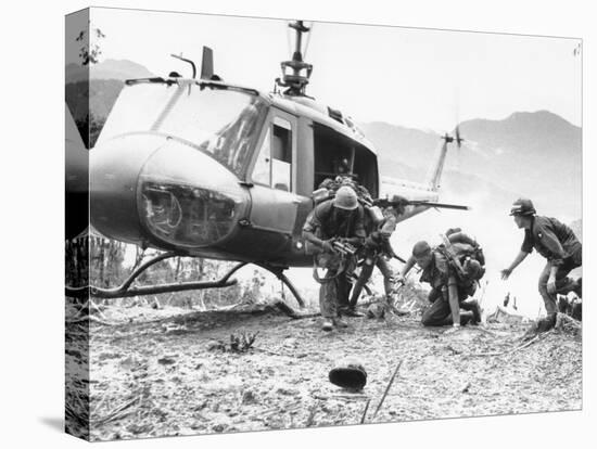 Vietnam War Hamburger Hill US Wounded-Associated Press-Stretched Canvas