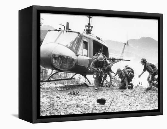 Vietnam War Hamburger Hill US Wounded-Associated Press-Framed Stretched Canvas