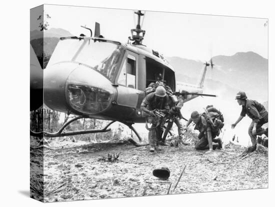 Vietnam War Hamburger Hill US Wounded-Associated Press-Stretched Canvas