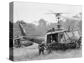 Vietnam War Helicopter Landing-Horst Faas-Stretched Canvas