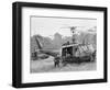 Vietnam War Helicopter Landing-Horst Faas-Framed Photographic Print