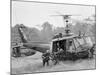 Vietnam War Helicopter Landing-Horst Faas-Mounted Photographic Print