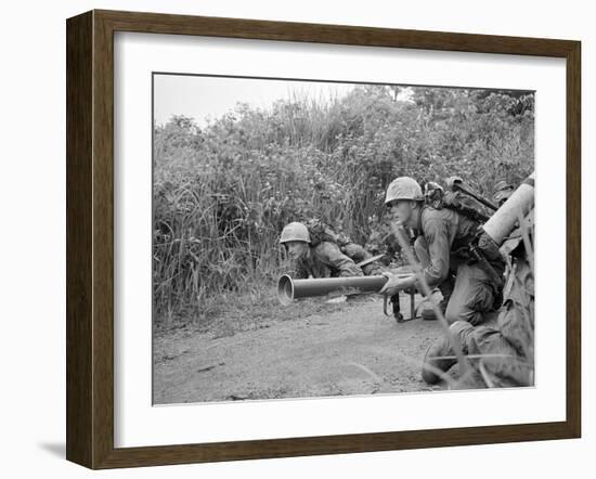 Vietnam War Operation Prairie-Horst Faas-Framed Premium Photographic Print
