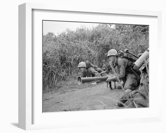 Vietnam War Operation Prairie-Horst Faas-Framed Premium Photographic Print