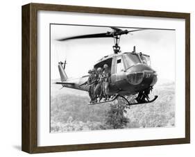 Vietnam War Operation Thayer II-Henri Huet-Framed Premium Photographic Print