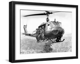 Vietnam War Operation Thayer II-Henri Huet-Framed Premium Photographic Print