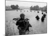 Vietnam War Paratroopers Rain-Henri Huet-Mounted Photographic Print