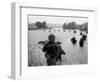 Vietnam War Paratroopers Rain-Henri Huet-Framed Photographic Print