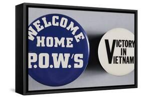 Vietnam War Pins-null-Framed Stretched Canvas