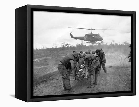 Vietnam War S U.S. Soldiers Wounded-Associated Press-Framed Stretched Canvas