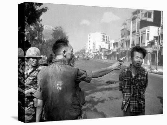 Vietnam War Saigon Execution-Eddie Adams-Stretched Canvas