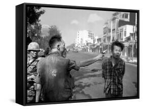 Vietnam War Saigon Execution-Eddie Adams-Framed Stretched Canvas