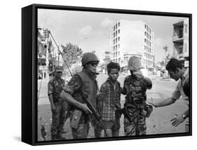 Vietnam War Saigon Execution-Eddie Adams-Framed Stretched Canvas