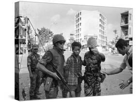 Vietnam War Saigon Execution-Eddie Adams-Stretched Canvas