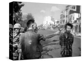 Vietnam War Saigon Execution-Eddie Adams-Stretched Canvas