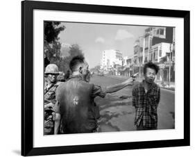 Vietnam War Saigon Execution-Eddie Adams-Framed Photographic Print