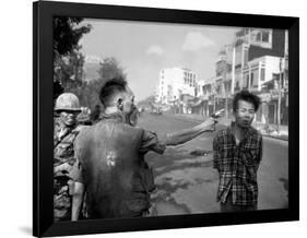 Vietnam War Saigon Execution-Eddie Adams-Framed Photographic Print