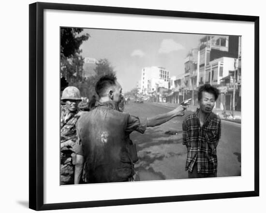 Vietnam War Saigon Execution-Eddie Adams-Framed Photographic Print