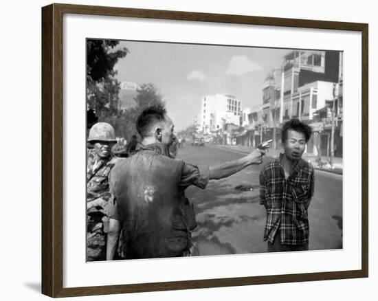 Vietnam War Saigon Execution-Eddie Adams-Framed Photographic Print