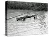 Vietnam War Submerged Gunner-Henri Huet-Stretched Canvas