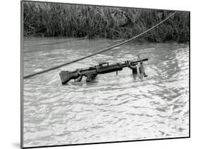 Vietnam War Submerged Gunner-Henri Huet-Mounted Premium Photographic Print