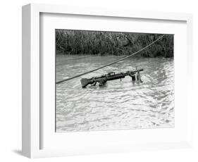 Vietnam War Submerged Gunner-Henri Huet-Framed Photographic Print