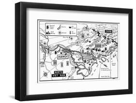 Vietnam War Target Map-Associated Press-Framed Photographic Print