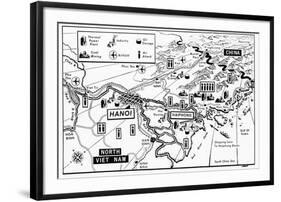 Vietnam War Target Map-Associated Press-Framed Photographic Print