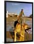 Vietnam War U.S.A.F. Guard Dog-Associated Press-Framed Photographic Print