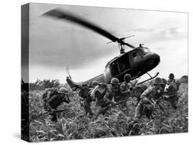 Vietnam War U.S. Army Helicopter-Nick Ut-Stretched Canvas