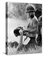 Vietnam War - U.S. Army Wounded-Henri Huet-Stretched Canvas
