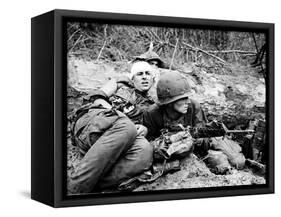 Vietnam War - U.S. Army Zone D-Henri Huet-Framed Stretched Canvas