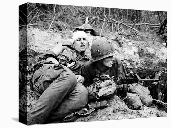 Vietnam War - U.S. Army Zone D-Henri Huet-Stretched Canvas