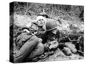 Vietnam War - U.S. Army Zone D-Henri Huet-Stretched Canvas