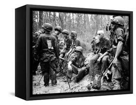 Vietnam War - U.S. Army Zone D-Henri Huet-Framed Stretched Canvas