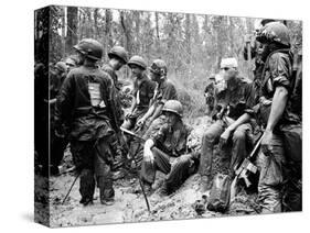 Vietnam War - U.S. Army Zone D-Henri Huet-Stretched Canvas