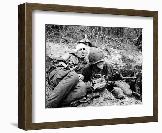 Vietnam War - U.S. Army Zone D-Henri Huet-Framed Photographic Print