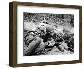 Vietnam War - U.S. Army Zone D-Henri Huet-Framed Photographic Print