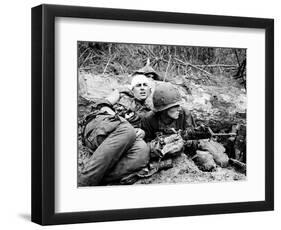 Vietnam War - U.S. Army Zone D-Henri Huet-Framed Photographic Print