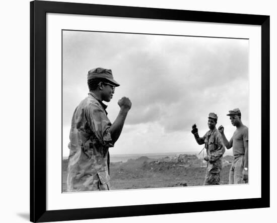 Vietnam War U.S. Black Power-Johner-Framed Photographic Print