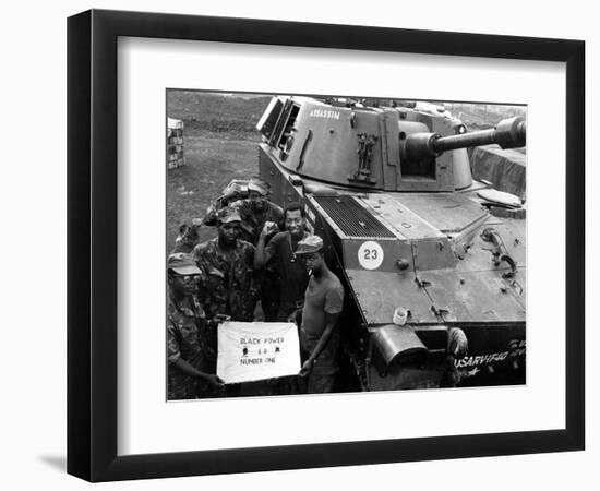 Vietnam War U.S. Black Power-Johner-Framed Photographic Print