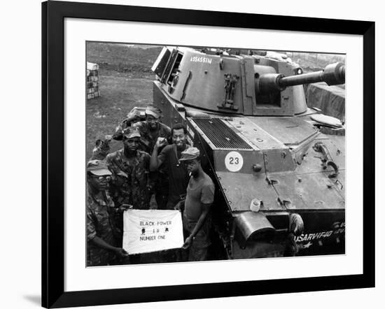 Vietnam War U.S. Black Power-Johner-Framed Photographic Print