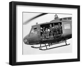 Vietnam War U.S. GI Peace Sign-Associated Press-Framed Photographic Print