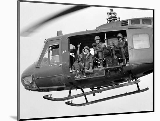 Vietnam War U.S. GI Peace Sign-Associated Press-Mounted Photographic Print