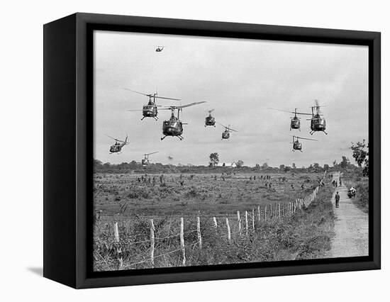 Vietnam War U.S. Ground Troops-Associated Press-Framed Stretched Canvas