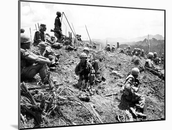 Vietnam War U.S. Hamburger Hill-Associated Press-Mounted Premium Photographic Print