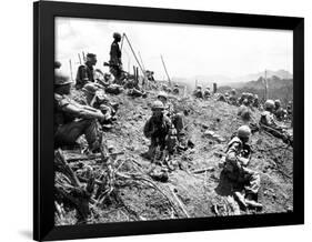 Vietnam War U.S. Hamburger Hill-Associated Press-Framed Photographic Print